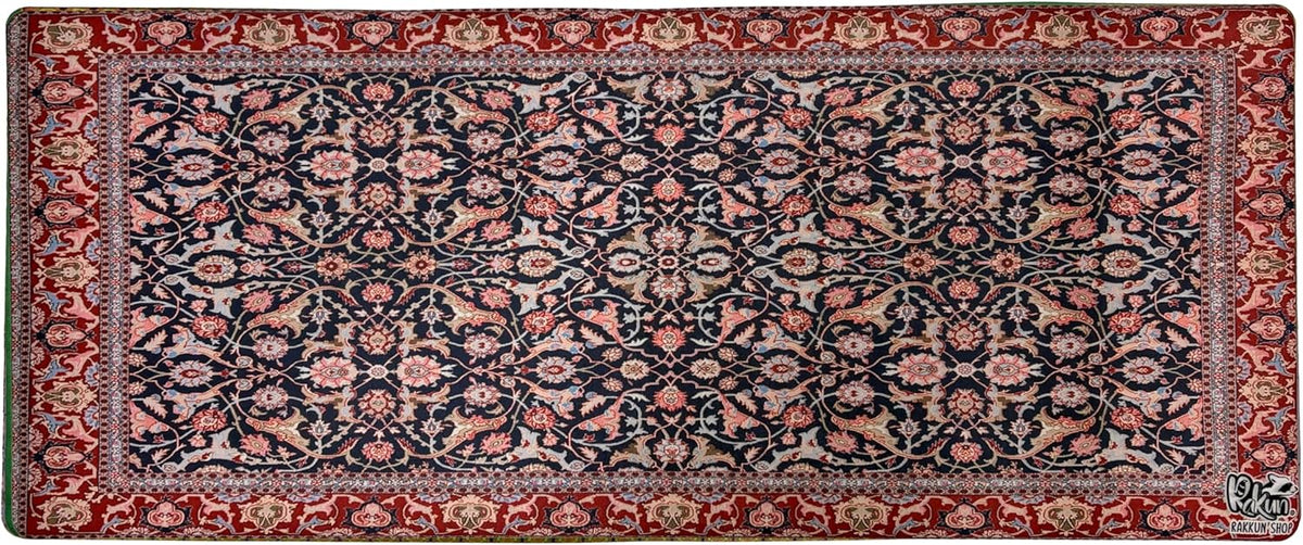 Mouse Pad, 30x70 cm, Halı Desen Baskılı, Kaymaz Taban, Bilek Destekli, Dikişsiz Kenar, Ergonomik, Ofis ve Oyuncular için (Mavi)