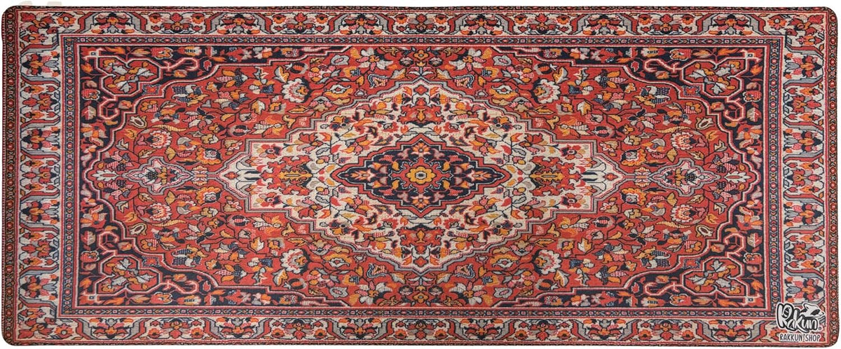 Mouse Pad, 30x70 cm, Halı Desen Baskılı, Kaymaz Taban, Bilek Destekli, Dikişsiz Kenar, Ergonomik, Ofis ve Oyuncular için (Mavi)
