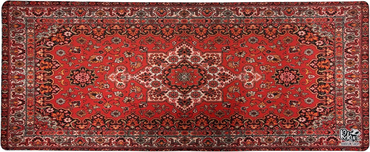 Mouse Pad, 30x70 cm, Halı Desen Baskılı, Kaymaz Taban, Bilek Destekli, Dikişsiz Kenar, Ergonomik, Ofis ve Oyuncular için (Mavi)