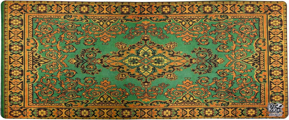 Mouse Pad, 30x70 cm, Halı Desen Baskılı, Kaymaz Taban, Bilek Destekli, Dikişsiz Kenar, Ergonomik, Ofis ve Oyuncular için (Mavi)